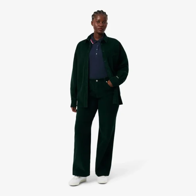 L.12.12 Slim Fit Pologenser med dekorative detaljer for kvinner
