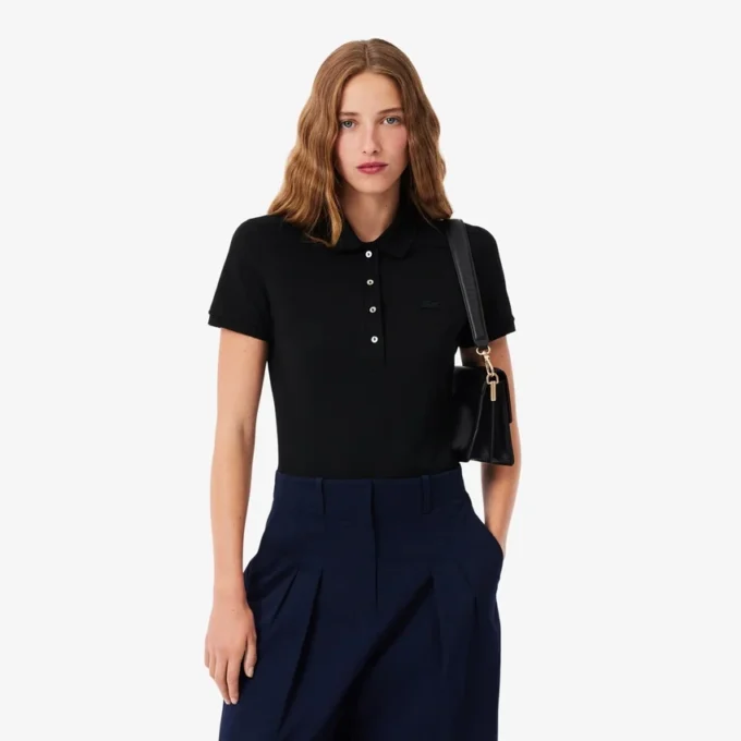L.12.12 Slim Fit Stretch Mini Piqua Polo for kvinner
