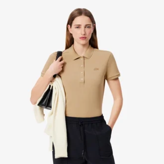 L.12.12 Slim Fit Stretch Mini Piqua Polo for kvinner