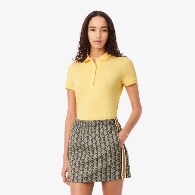 L.12.12 Slim Fit Stretch Mini Piqua Polo for kvinner