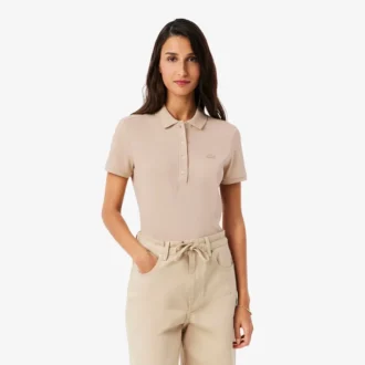 L.12.12 Slim Fit Stretch Mini Piqua Polo for kvinner