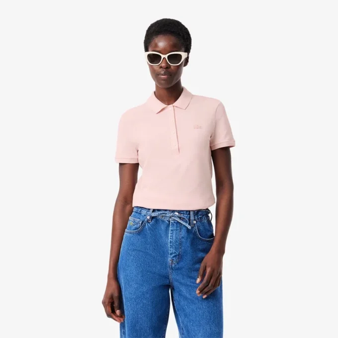 L.12.12 Slim Fit Stretch Mini Piqua Polo for kvinner