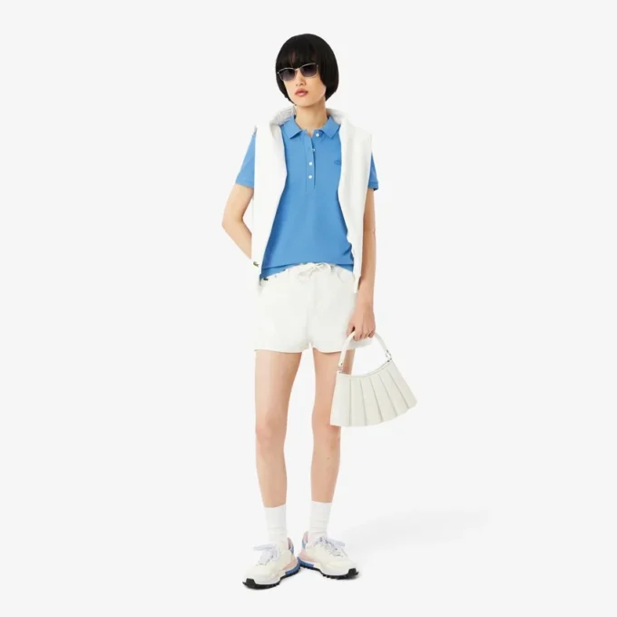 L.12.12 Slim Fit Stretch Mini Piqua Polo for kvinner