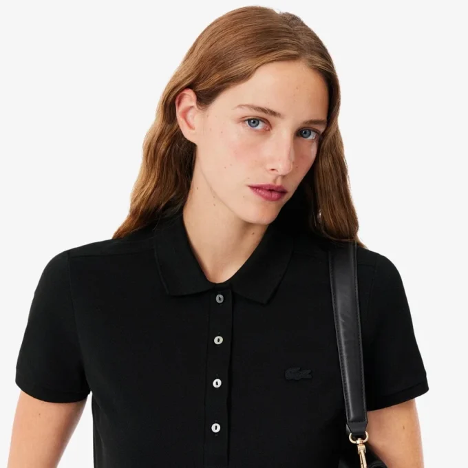 L.12.12 Slim Fit Stretch Mini Piqua Polo for kvinner