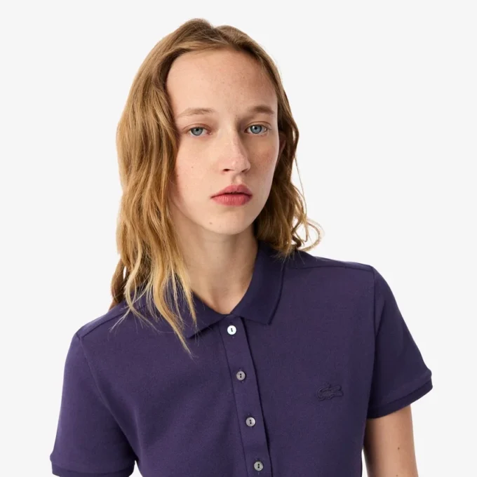 L.12.12 Slim Fit Stretch Mini Piqua Polo for kvinner