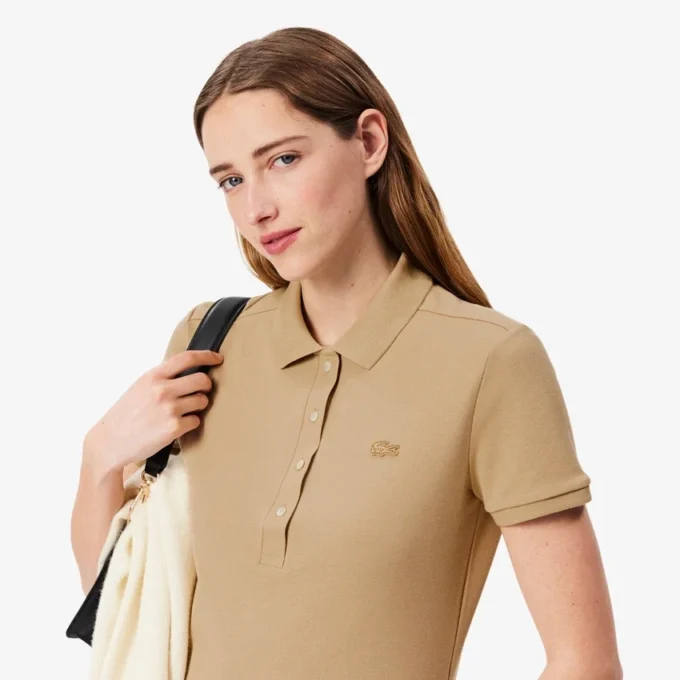 L.12.12 Slim Fit Stretch Mini Piqua Polo for kvinner