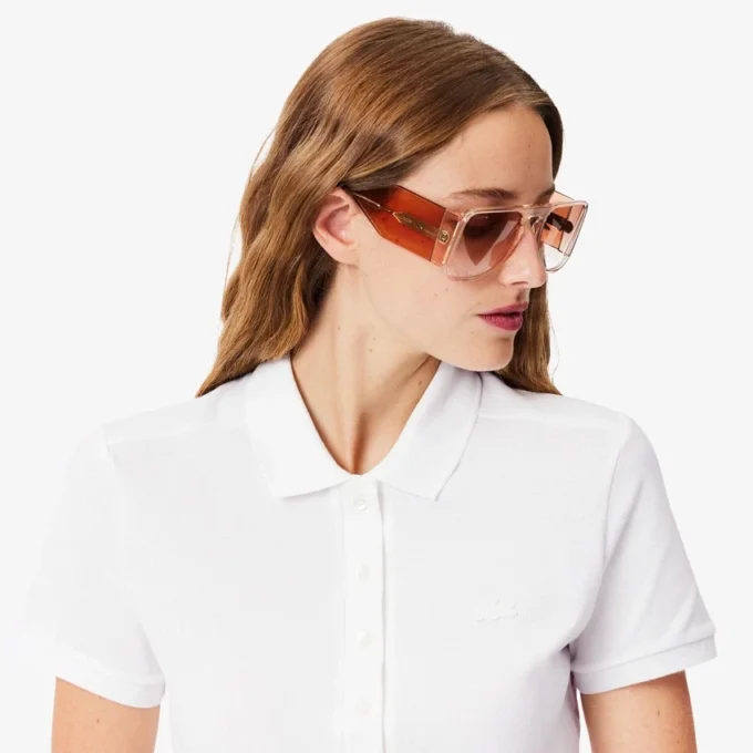 L.12.12 Slim Fit Stretch Mini Piqua Polo for kvinner