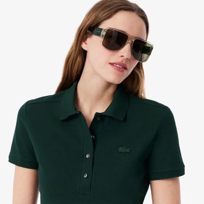 L.12.12 Slim Fit Stretch Mini Piqua Polo for kvinner