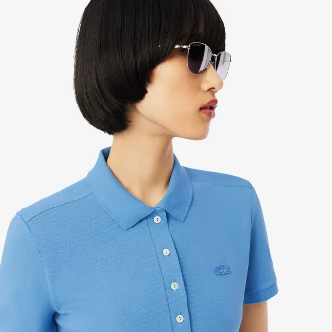 L.12.12 Slim Fit Stretch Mini Piqua Polo for kvinner