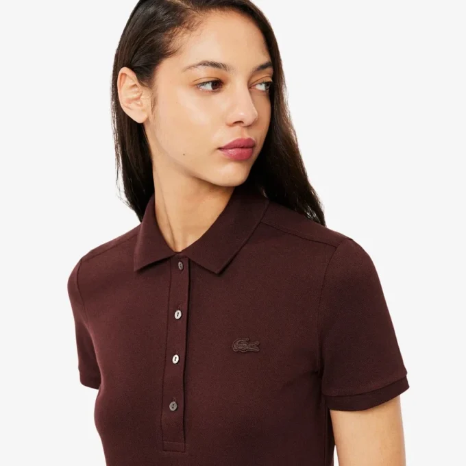L.12.12 Slim Fit Stretch Mini Piqua Polo for kvinner