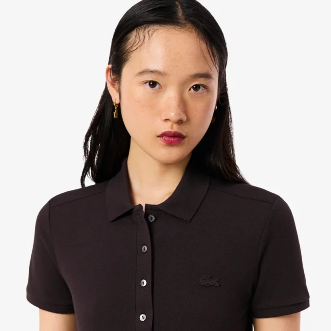 L.12.12 Slim Fit Stretch Mini Piqua Polo for kvinner