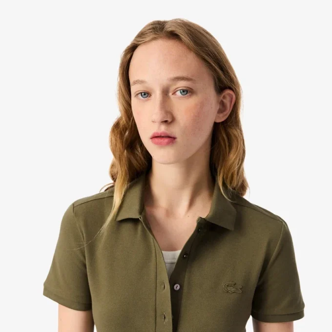 L.12.12 Slim Fit Stretch Mini Piqua Polo for kvinner