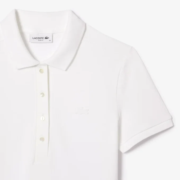L.12.12 Slim Fit Stretch Mini Piqua Polo for kvinner