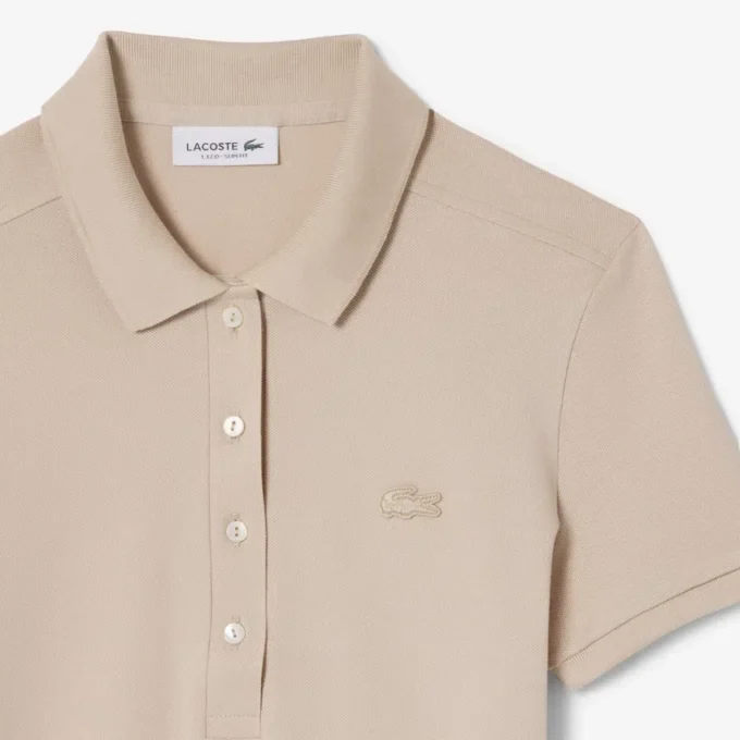 L.12.12 Slim Fit Stretch Mini Piqua Polo for kvinner