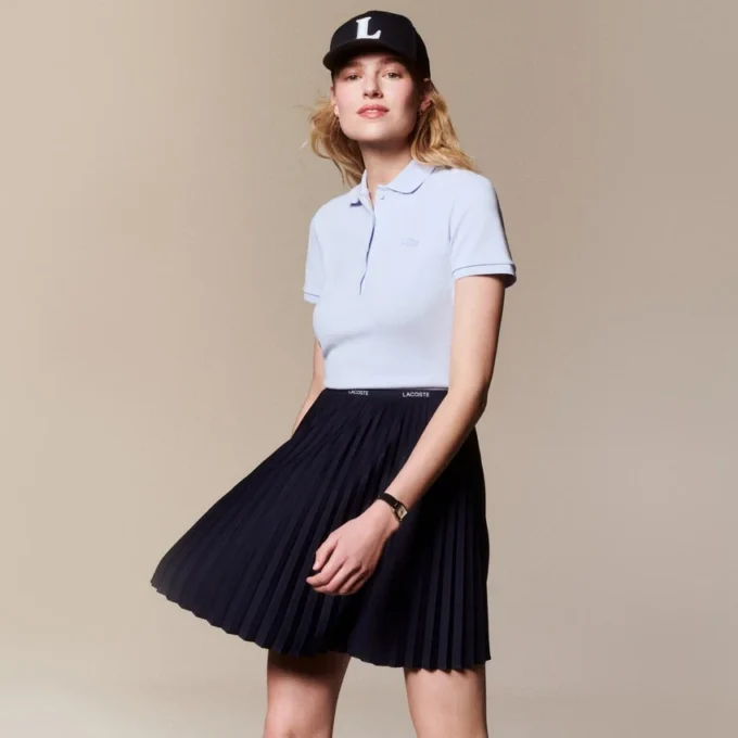 L.12.12 Slim Fit Stretch Mini Piqua Polo for kvinner