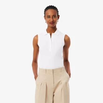 L.12.D ermetløs stretch-polo i slim fit for kvinner