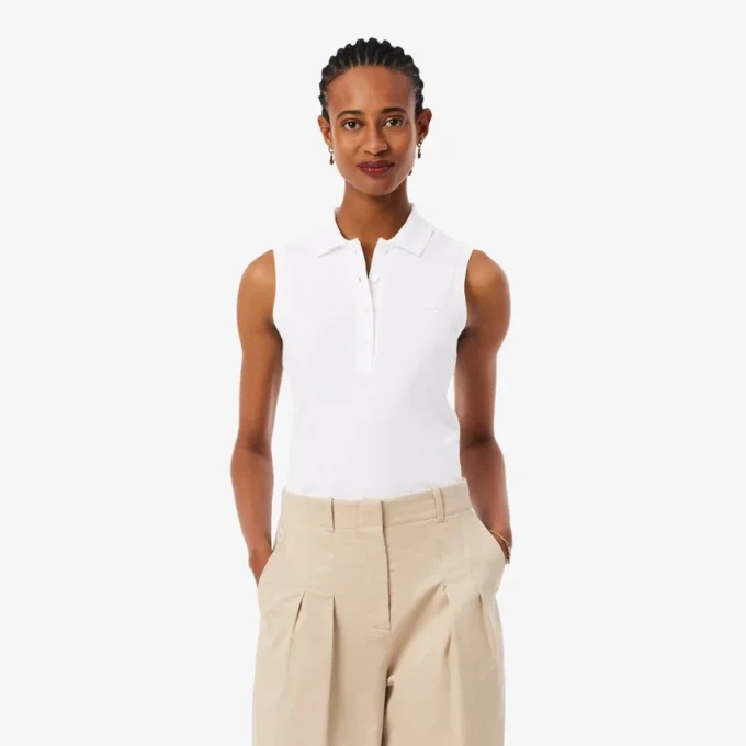 L.12.D ermetløs stretch-polo i slim fit for kvinner