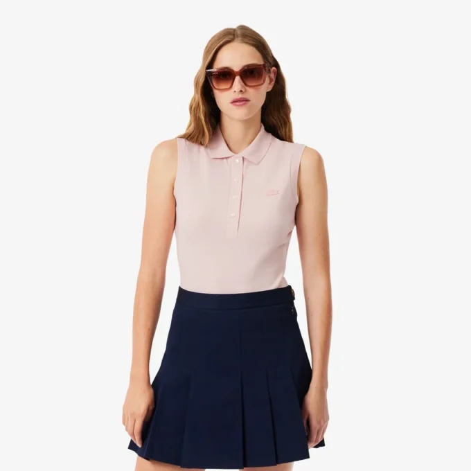 L.12.D ermetløs stretch-polo i slim fit for kvinner