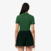 L.12.D ribbet bomullspolo i slim fit for kvinner