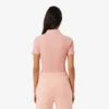 L.12.D ribbet bomullspolo i slim fit for kvinner