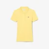 L.12.D ribbet bomullspolo i slim fit for kvinner