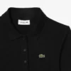 L.12.D ribbet bomullspolo i slim fit for kvinner