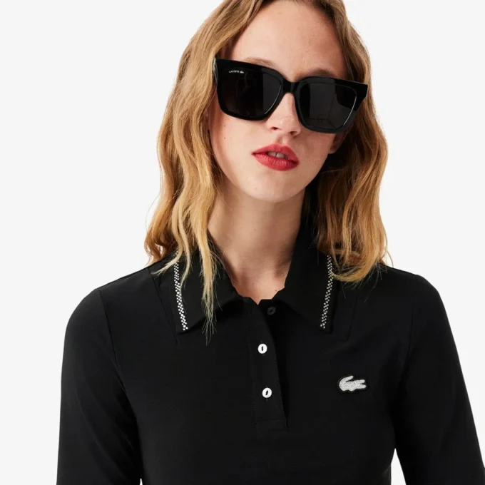 L.12.D Slim Fit Diamanta Pologensere for kvinner