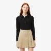 L.12.D stretch-minipiqua-polo i slim fit for kvinner