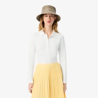 L.12.D stretch-minipiqua-polo i slim fit for kvinner