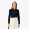 L.12.D stretch-minipiqua-polo i slim fit for kvinner