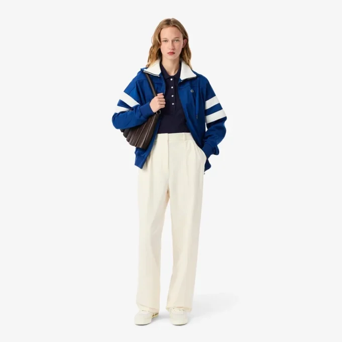 L.12.D stretch-minipiqua-polo i slim fit for kvinner