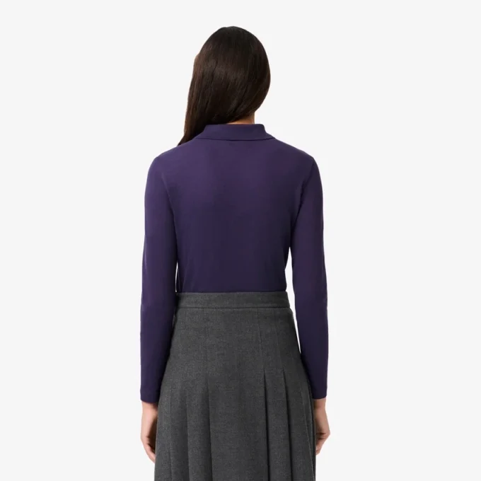 L.12.D stretch-minipiqua-polo i slim fit for kvinner