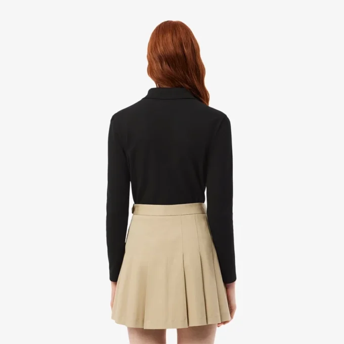 L.12.D stretch-minipiqua-polo i slim fit for kvinner
