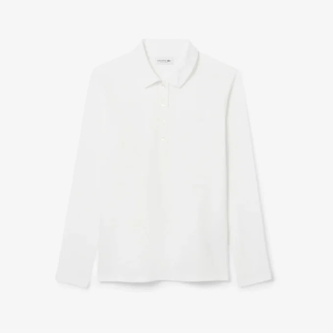 L.12.D stretch-minipiqua-polo i slim fit for kvinner