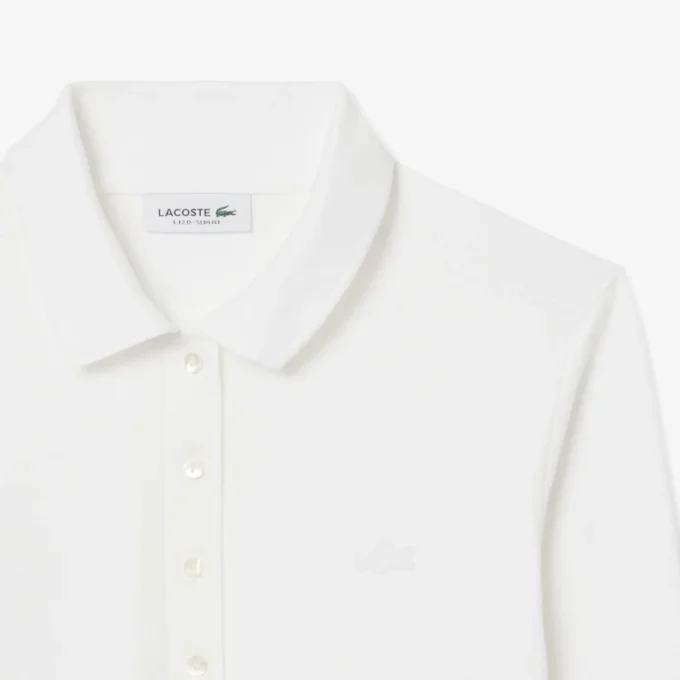 L.12.D stretch-minipiqua-polo i slim fit for kvinner