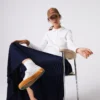 L.12.D stretch-minipiqua-polo i slim fit for kvinner