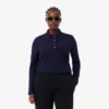 L.12.D stretch-minipiqua-polo i slim fit for kvinner