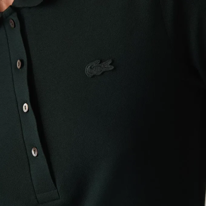 L.12.D stretch-minipiqua-polo i slim fit for kvinner