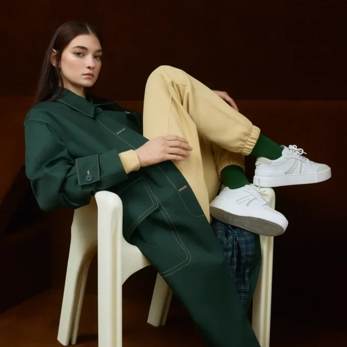 L002 Evo-Sneakers for kvinner i skinn