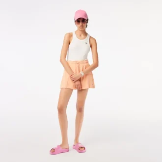 Lacoste.12.12 Go 3-visers champagnefarget silikonklokke