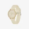 Lacoste.12.12 Go 3-visers champagnefarget silikonklokke