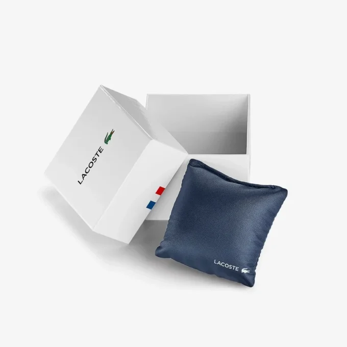 Lacoste.12.12 Go 3-visers champagnefarget silikonklokke