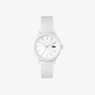 Lacoste.12.12 Hvit klokke med silikonrem