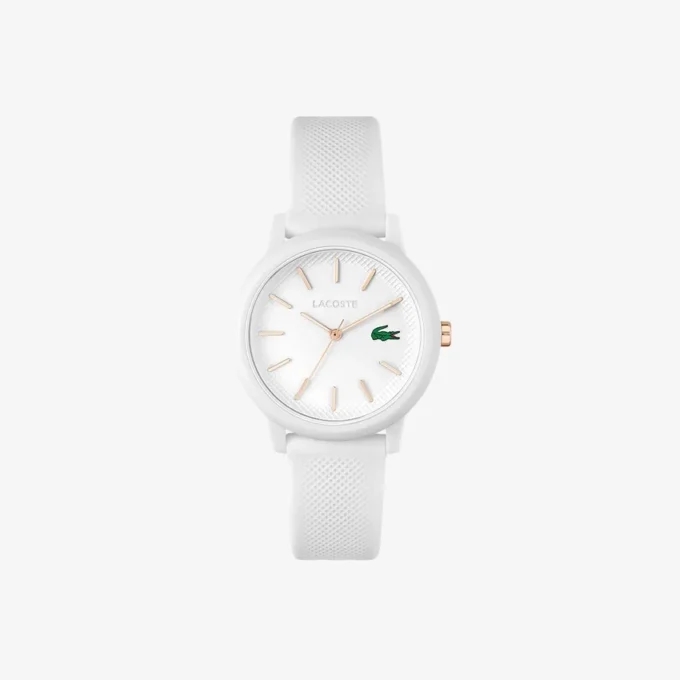 Lacoste.12.12 Hvit klokke med silikonrem