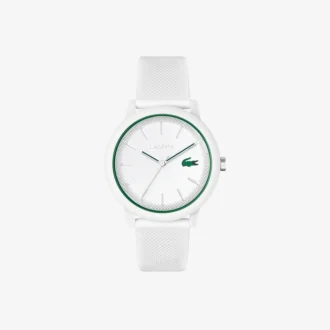 Lacoste.12.12 Hvit klokke med silikonrem
