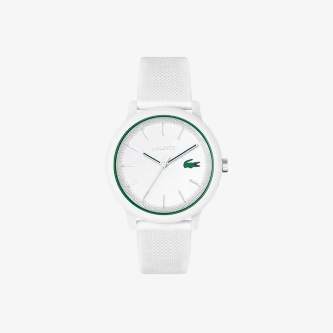 Lacoste.12.12 Hvit klokke med silikonrem