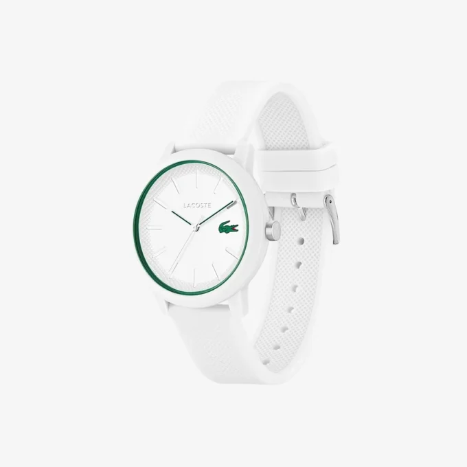 Lacoste.12.12 Hvit klokke med silikonrem