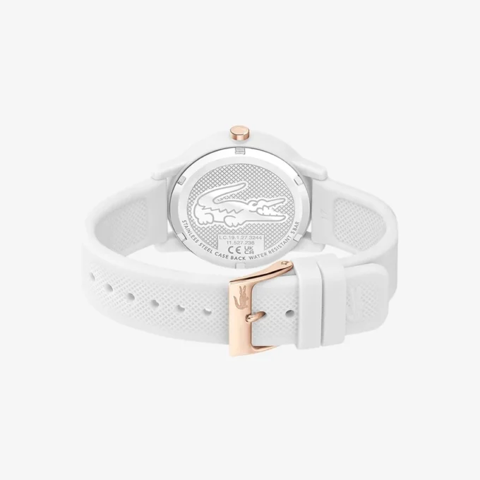 Lacoste.12.12 Hvit klokke med silikonrem