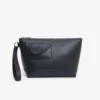 Lacoste Club clutch i kornet skinn