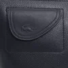 Lacoste Club clutch i kornet skinn